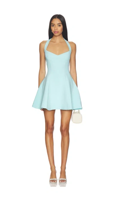 Bardot Deserae Halter Neck Mini Dress In Blue