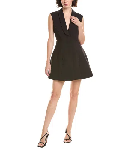 Bardot Destene Sleeveless V-neck Blazer Mini Dress In Black