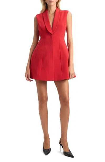 Bardot Destene Hourglass Minidress In Red