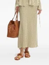 Bardot Diagonal-stripes Midi Straight Skirt In Multi