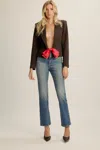 Bardot Dilone Bow Front Blazer In Black