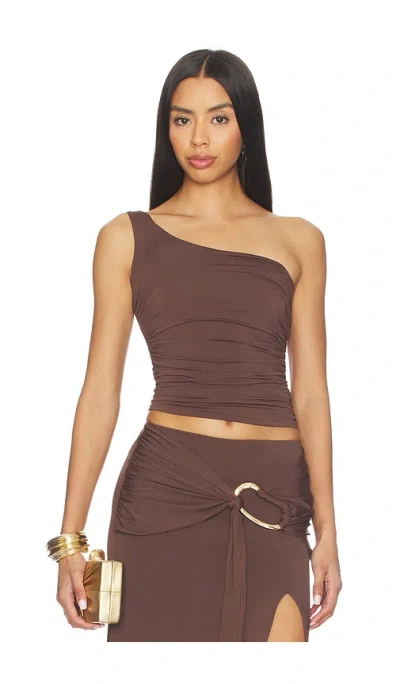Bardot Dion One Shoulder Top In Purple