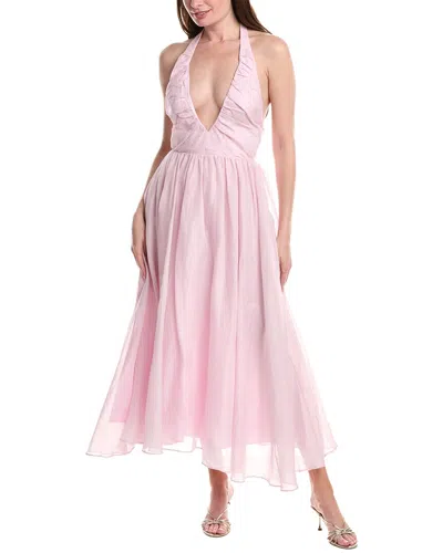 Bardot Dorota Halter Neck Maxi Dress In Pink