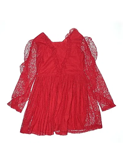 Pre-owned Bardot Kids'  Dress In Red