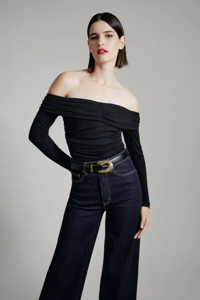 Bardot Elsa Off The Shoudler Top In Black
