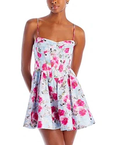 Bardot Elsie Corset Mini Dress In Garden Floral