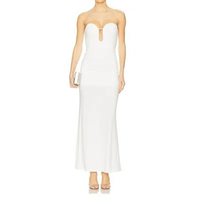 Bardot Elvira Strapless Maxi Dress In White