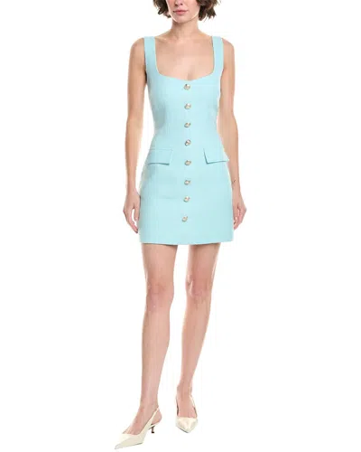 Bardot Emilie Boucle Mini Dress In Blue