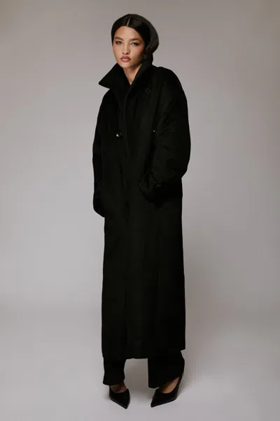 Bardot Enzo Oversized Coat In Black