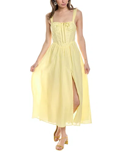 Bardot Esra Midi Dress In Yellow