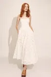 Bardot Estie Broderie Anglaise Cotton Maxi Dress In Orchid Wht