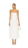 Bardot Estie Broderie Maxi Dress In White