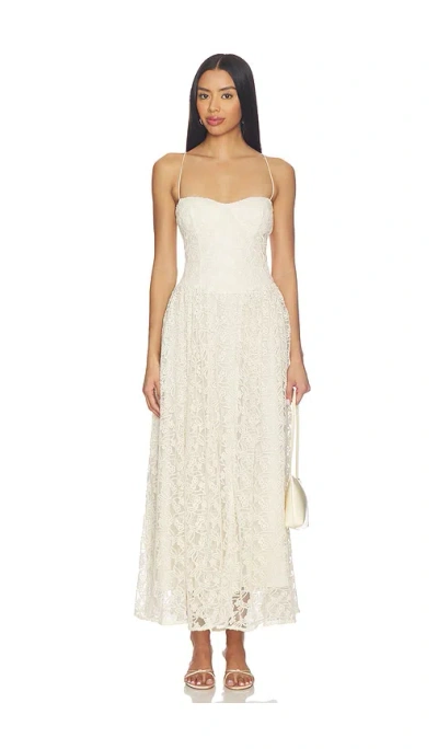 Bardot Estie Broderie Maxi Dress In Neutral