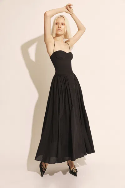 Bardot Estie Cotton Maxi Dress In Black