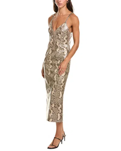 Bardot Estine Midi Dress In Brown