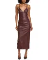 Bardot Estine Midi Dress In Burgundy
