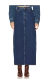 Bardot Evianna Denim Maxi Skirt In Blue