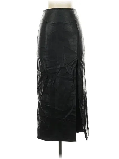Pre-owned Bardot Faux Leather Skirt In Black