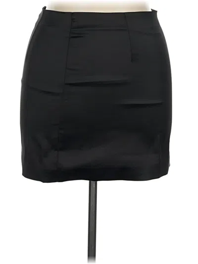 Pre-owned Bardot Faux Leather Skirt In Black