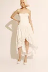 Bardot Felicidad Strapless Lace Dress In Orchidwht