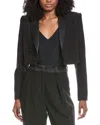 Bardot Fia Cropped Blazer In Black