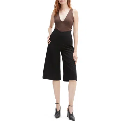 Bardot Fina Deep V-neck Bodysuit In Brown