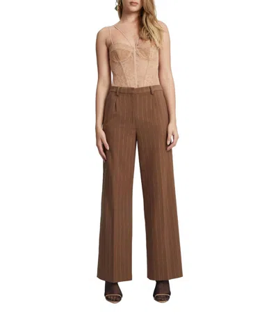 Bardot Fleur Lace Bodysuit In Biscuit In Brown