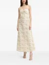 Bardot Floral Eyelet Maxi Dress In Neutral