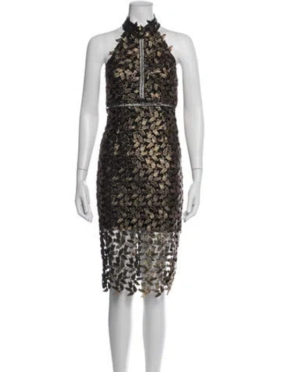 Pre-owned Bardot Floral Print Knee-length Dress In Multicolor
