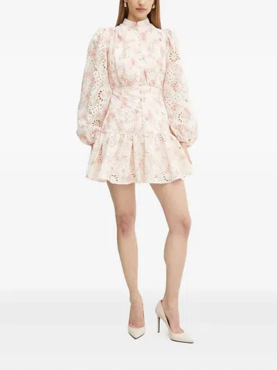 BARDOT FLORAL-PRINT LONG-SLEEVE MINI DRESS