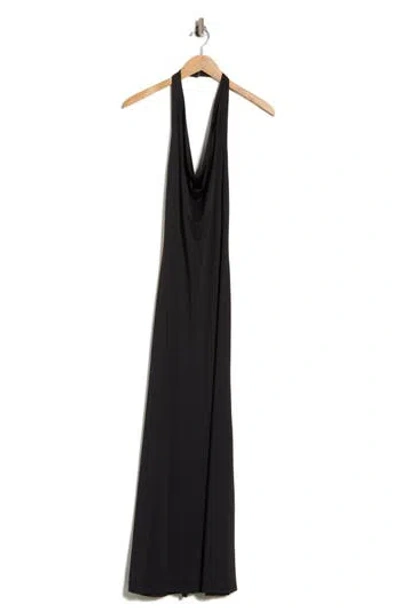 Bardot Francine Maxi Halter Dress In Black
