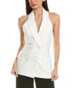 Bardot Freya Halter Blazer Linen Minidress In Red