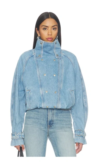 Bardot Funnel Neck Jacket In Pink