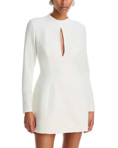 Bardot Gabriel Hourglass Keyhole Cutout Mini Dress In White
