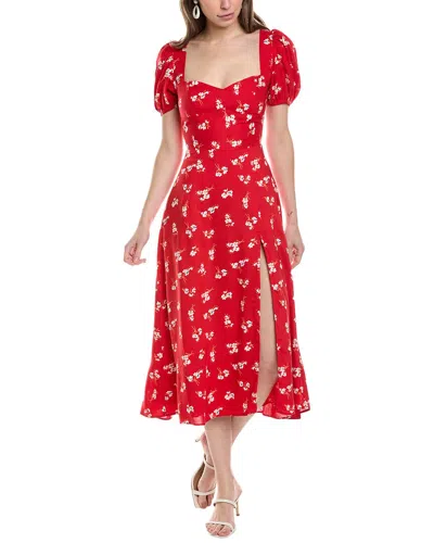 Bardot Gillian Midi Dress In Red