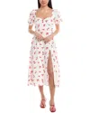 Bardot Gillian Midi Dress In White