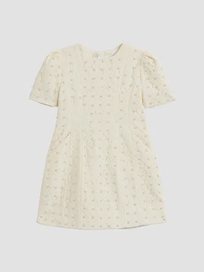Bardot Girl's Little Girl's & Girl's Ophelia Embellished Lace Mini Dress In White