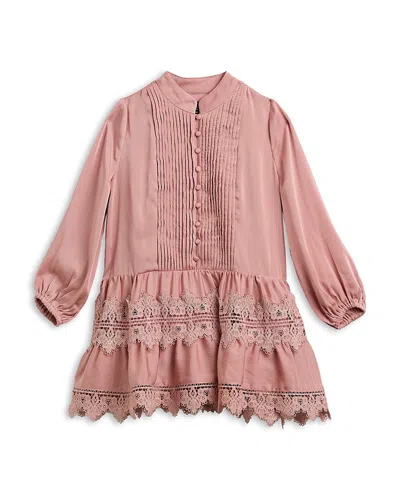 Bardot Girls' Anie Satin Shirt Dress - Little Kid, Big Kid In Pink