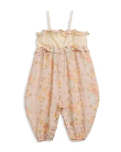 Bardot Girls' Anna Floral Romper - Baby In Brown