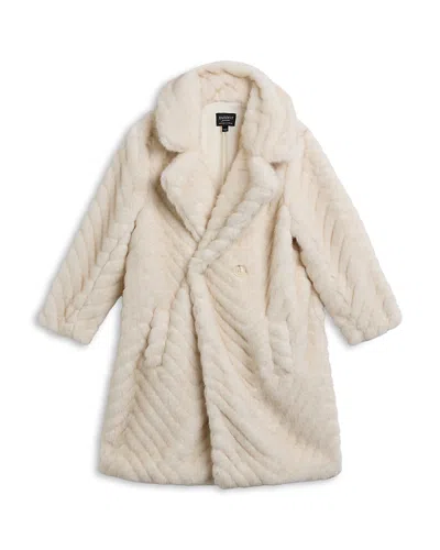 Bardot Girls' Letty Faux Fur Coat - Little Kid, Big Kid In Neutral
