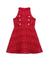 Bardot Girls' Roma Boucle Sleeveless Dress - Little Kid, Big Kid In Red