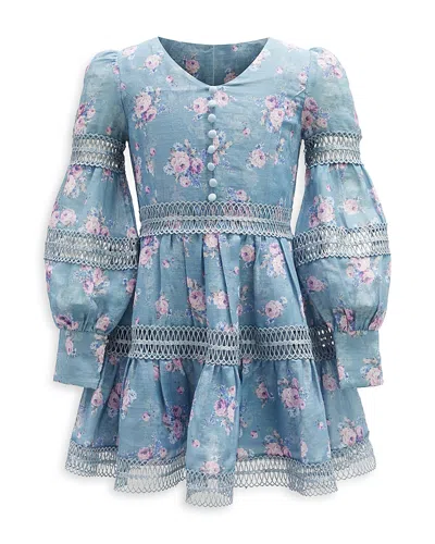 Bardot Girls' Venice Floral Mini Dress - Little Kid, Big Kid In Blue Floral