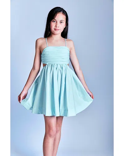 Bardot Girls' Zarela Poplin Sleeveless Dress - Little Kid, Big Kid In Aqua