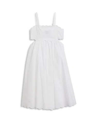 Bardot Girls' Zaria Poplin Midi Dress - Little Kid, Big Kid In White