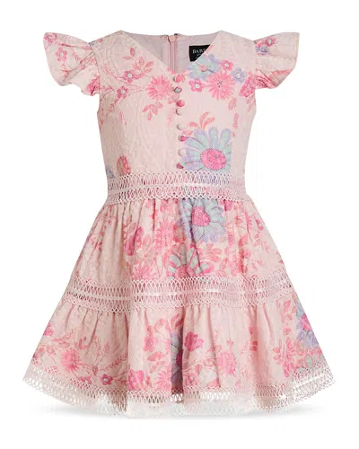 Bardot Girls' Zietta Floral Mini Dress - Little Kid, Big Kid In Pink Multi