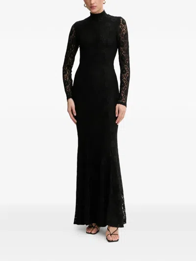 Bardot Harlyn All-over-lace Maxi Dress In Black