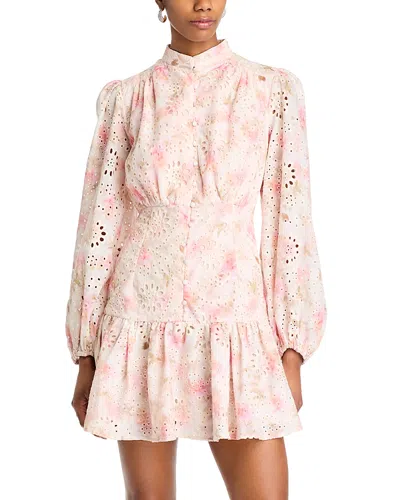 Bardot Hendry Floral Print Mini Dress In Pink Flora