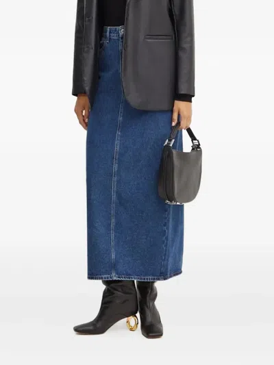 Bardot High-waist Denim Skirt In Blue