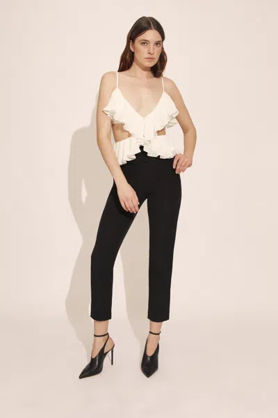 Bardot Ilara Pleated Cut Out Top In Off White