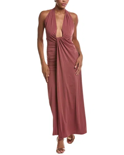 Bardot Ines Halter Maxi Dress In Pink